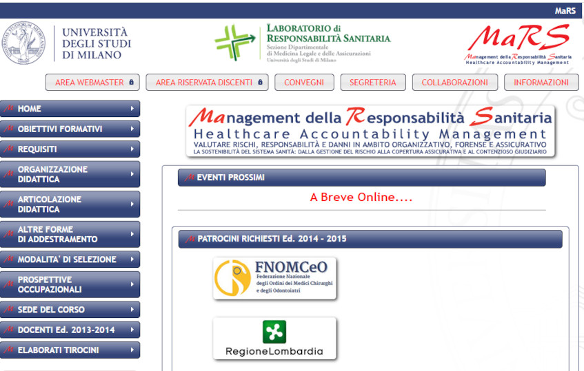 master management responsabilita sanitaria